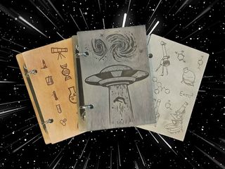 Мастер-класс «Поехали! Создаем космический блокнот»