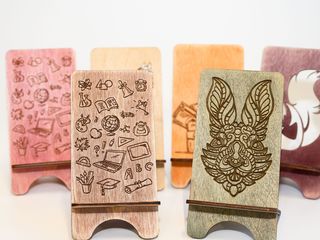 Мастер-класс по лазерной резке «Подставка под телефон»