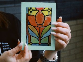 Гаражка: мастер-класс по созданию витражной открытки