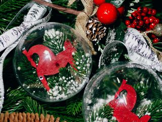 Мастер-класс «Создание новогоднего шара с игрушкой внутри»