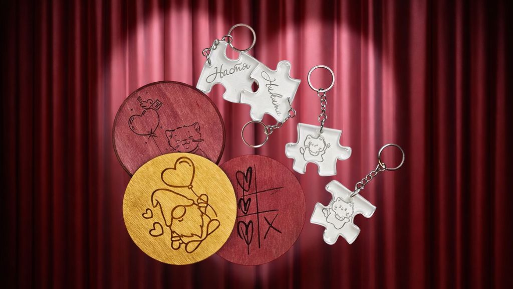 «Дважды уникально»: изготовление парных брелоков и подставок под кружку